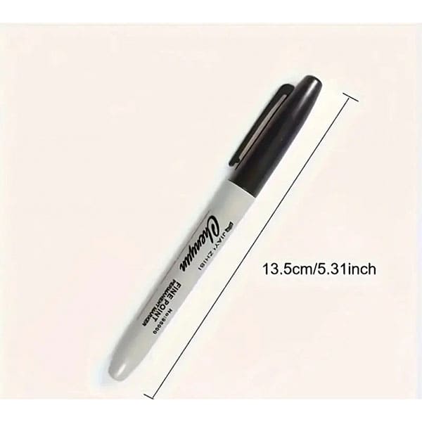 10 Pack Premium Permanent Fine Point Black Markers