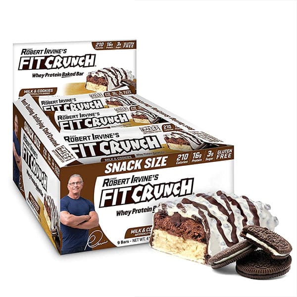 20 Loose Irvine 3.1oz Fit Crunch Milk & Cookies Protein Baked Bars EXP 8/24