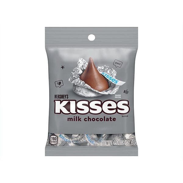 2x Bags Hershey's Kisses Milk Chocolate Assorted Miniatures Candy Bags | 4.8oz