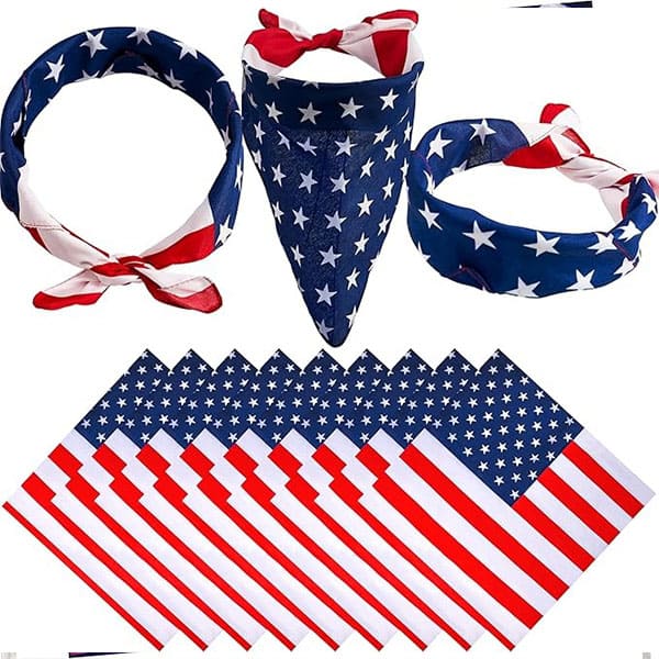 4Th of July Headband American Flag Bandana
