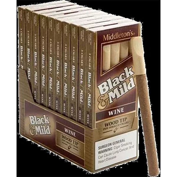 Black & Mild Wine Wood Tip 5pk