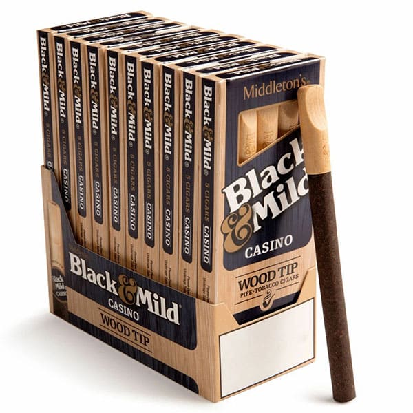Blk&MlD Casino Wd/Tip Bx25'