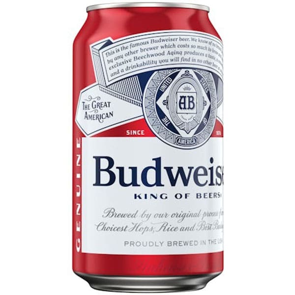 Budweiser Beer Cans 12 oz