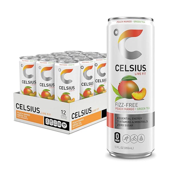 Celsius Green Tea Peach Mango Energy Drink