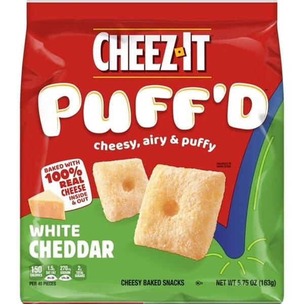Cheez-it Puff D White Cheddar Cheesy Baked Snacks