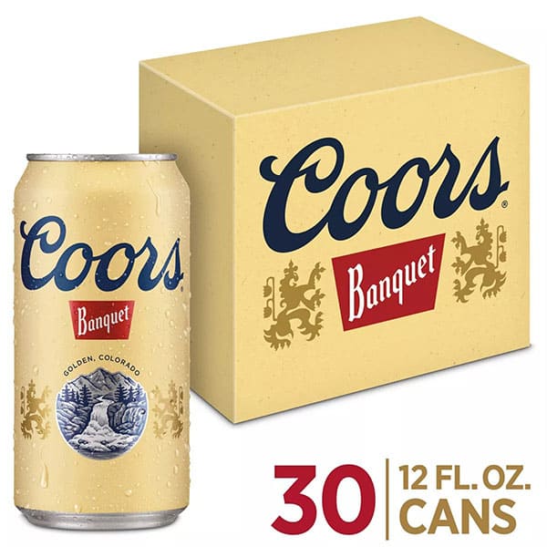 Coors Banquet Lager Beer, Beer 30 Pack, 12 fl oz Cans