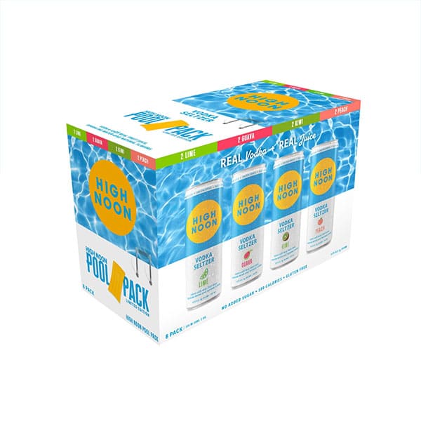 High Noon Vodka Hard Seltzer Pool Pack Variety 8-Pack Limited Edition
