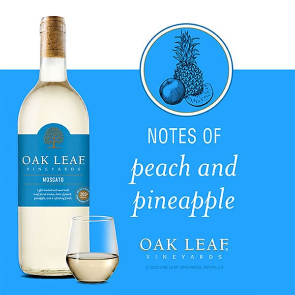 Oak LeafÂ® Vineyards Moscato White Wine