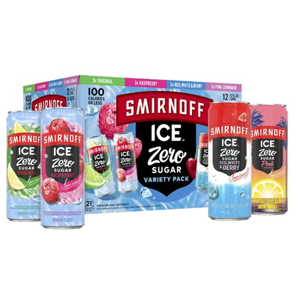 Smirnoff 12 pack can