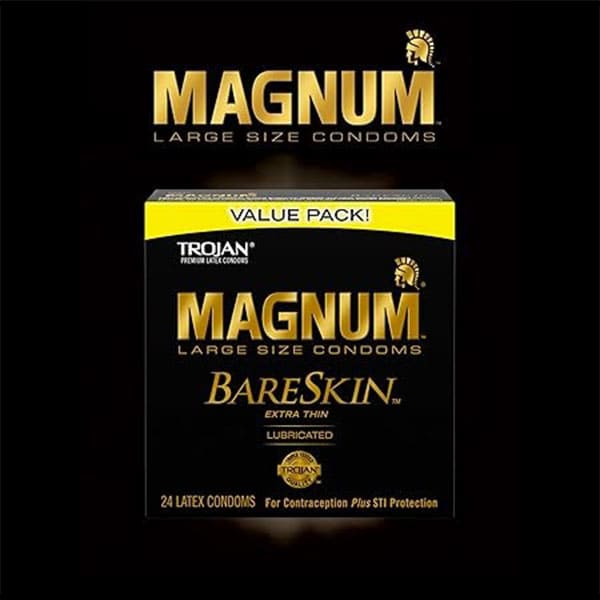 Trojantm Premium Latex Condoms MagnumTM Large Size Condoms BaresKINTM Basic Male Condom